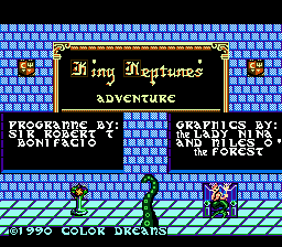 King Neptune's Adventure (Homebrew) — Title screen